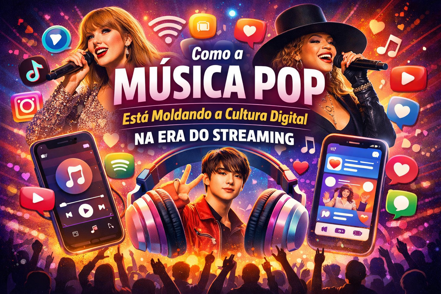 Como a Música Pop Está Moldando a Cultura Digital na Era do Streaming